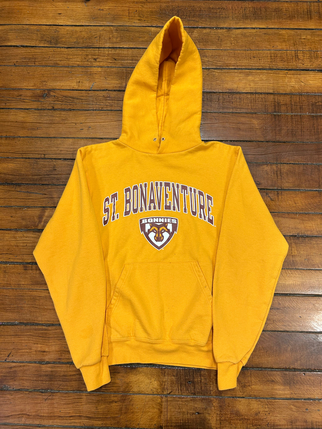 St Bonaventure University Yellow Hooded Sweatshirt