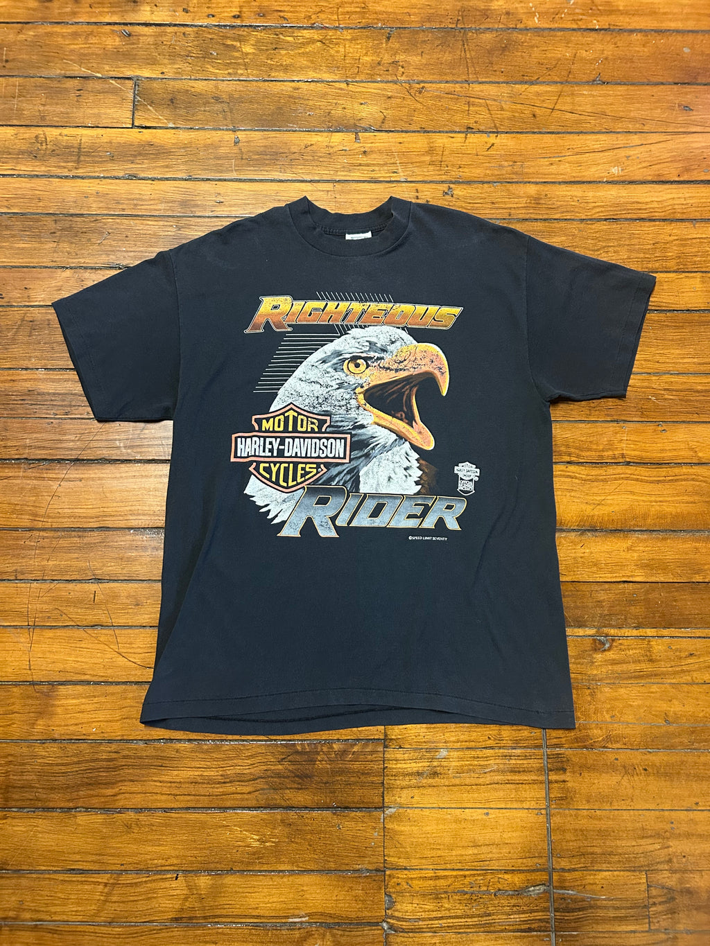 Harley Davidson “Righteous Rider” Vintage 90s T-Shirt