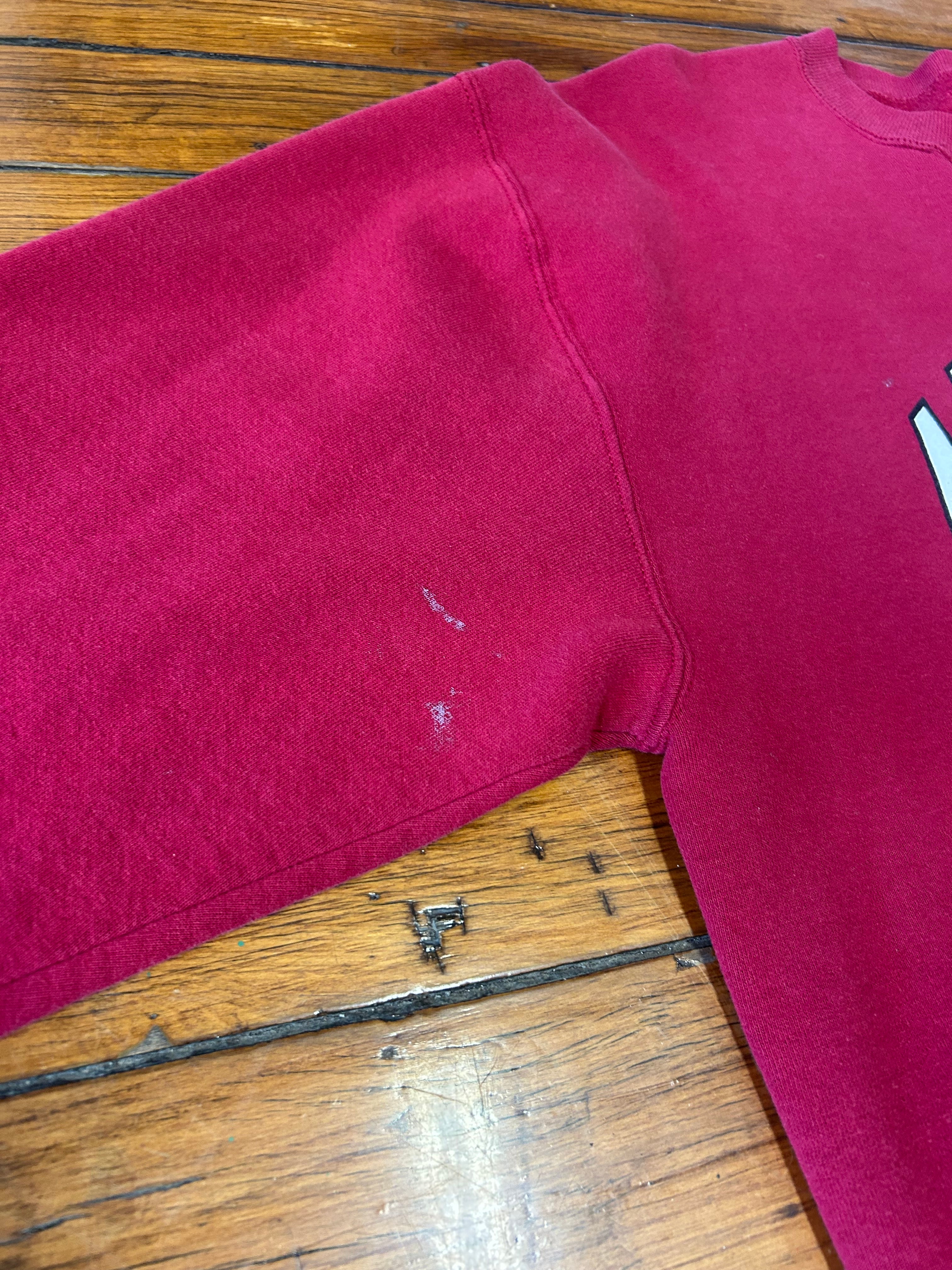 Vintage Arkansas University Razorbacks College Sweater Russell Athletic Adult