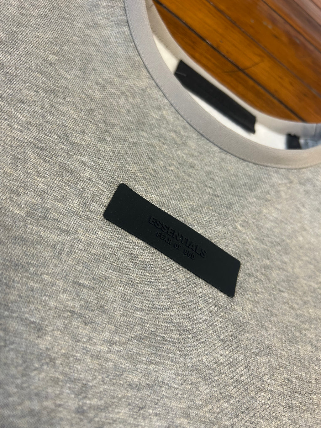 Essentials Fear Of God Dark Heather Oatmeal Pullover Crewneck