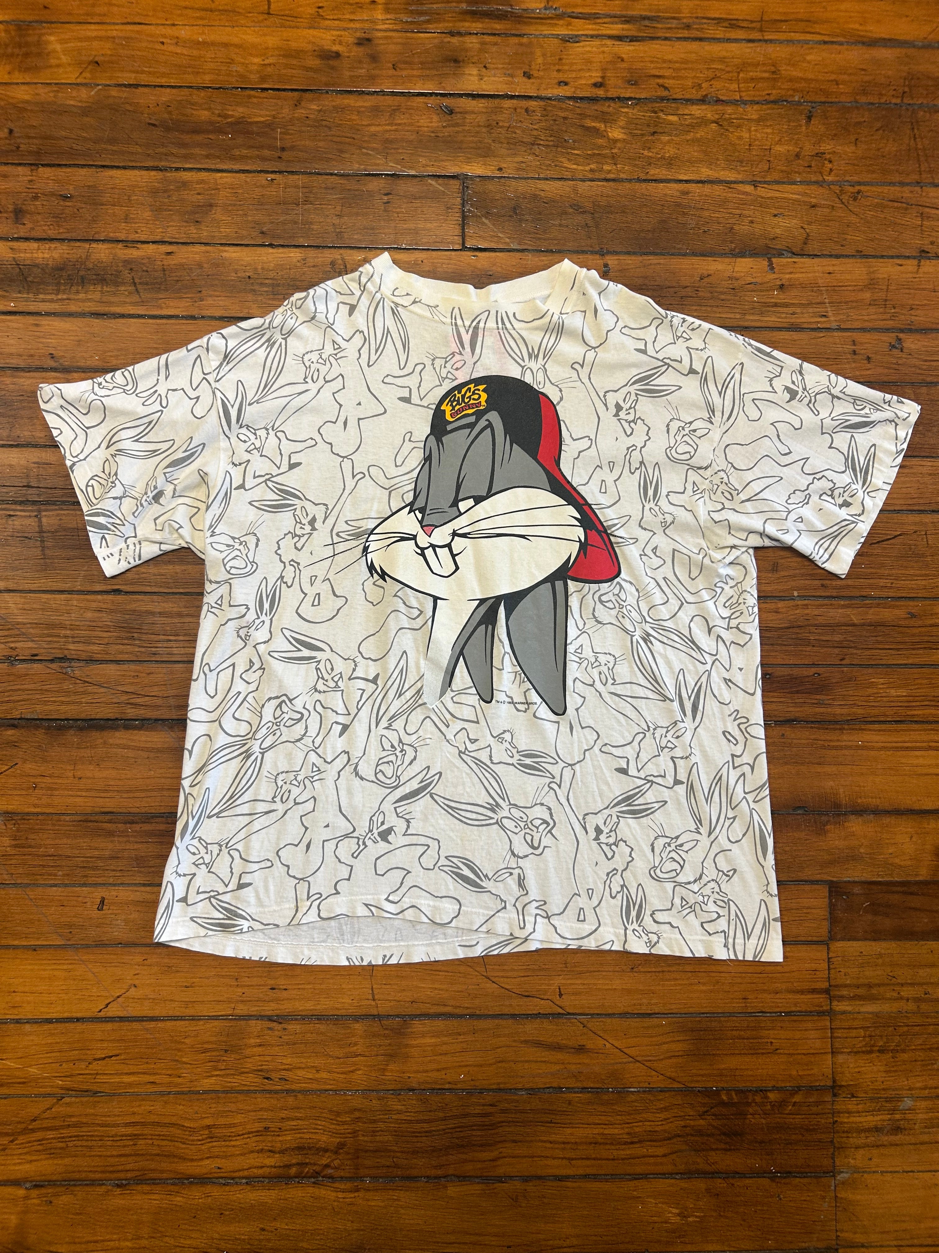 Bugs Bunny Vintage 90s All Over Print T-Shirt