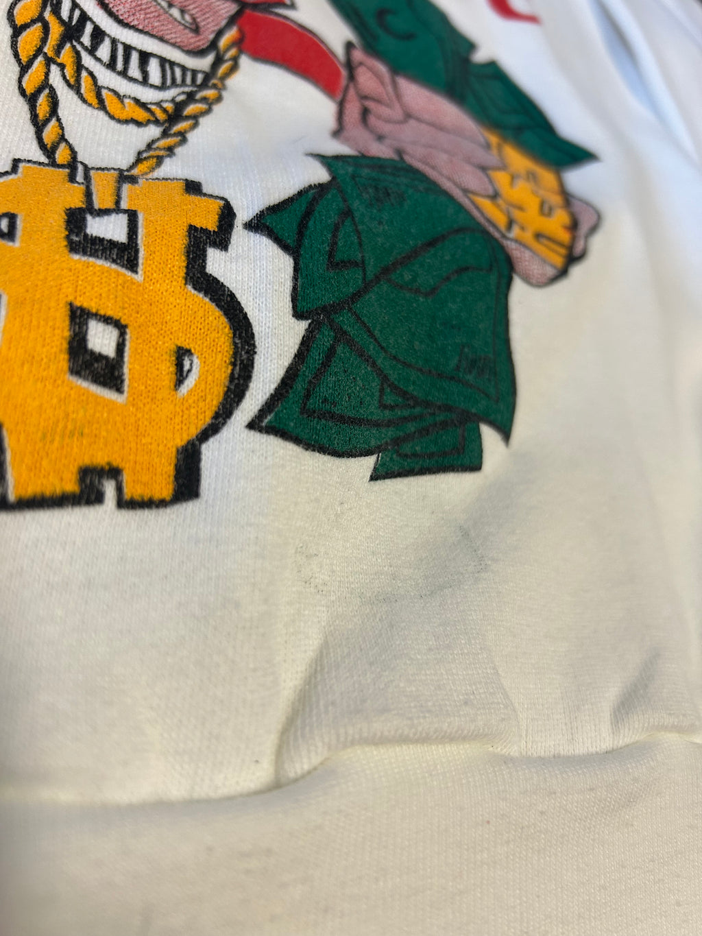 Vintage Graphic “Just Got Paid” Crewneck Made in USA Adult
