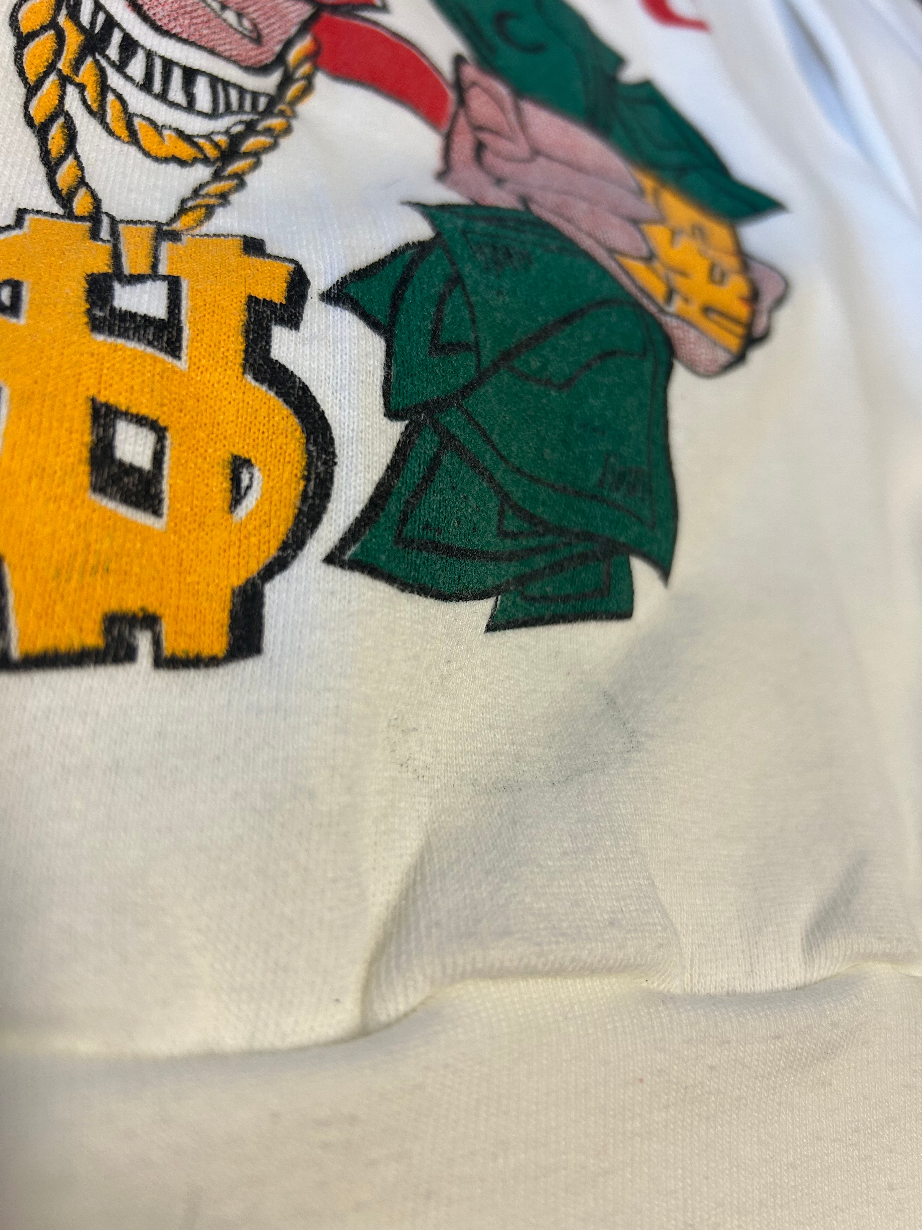 Vintage Graphic “Just Got Paid” Crewneck Made in USA Adult