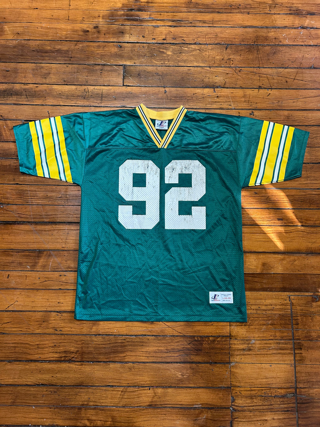 Green Bay Packers Reggie White #92 Jersey Logo Athletic