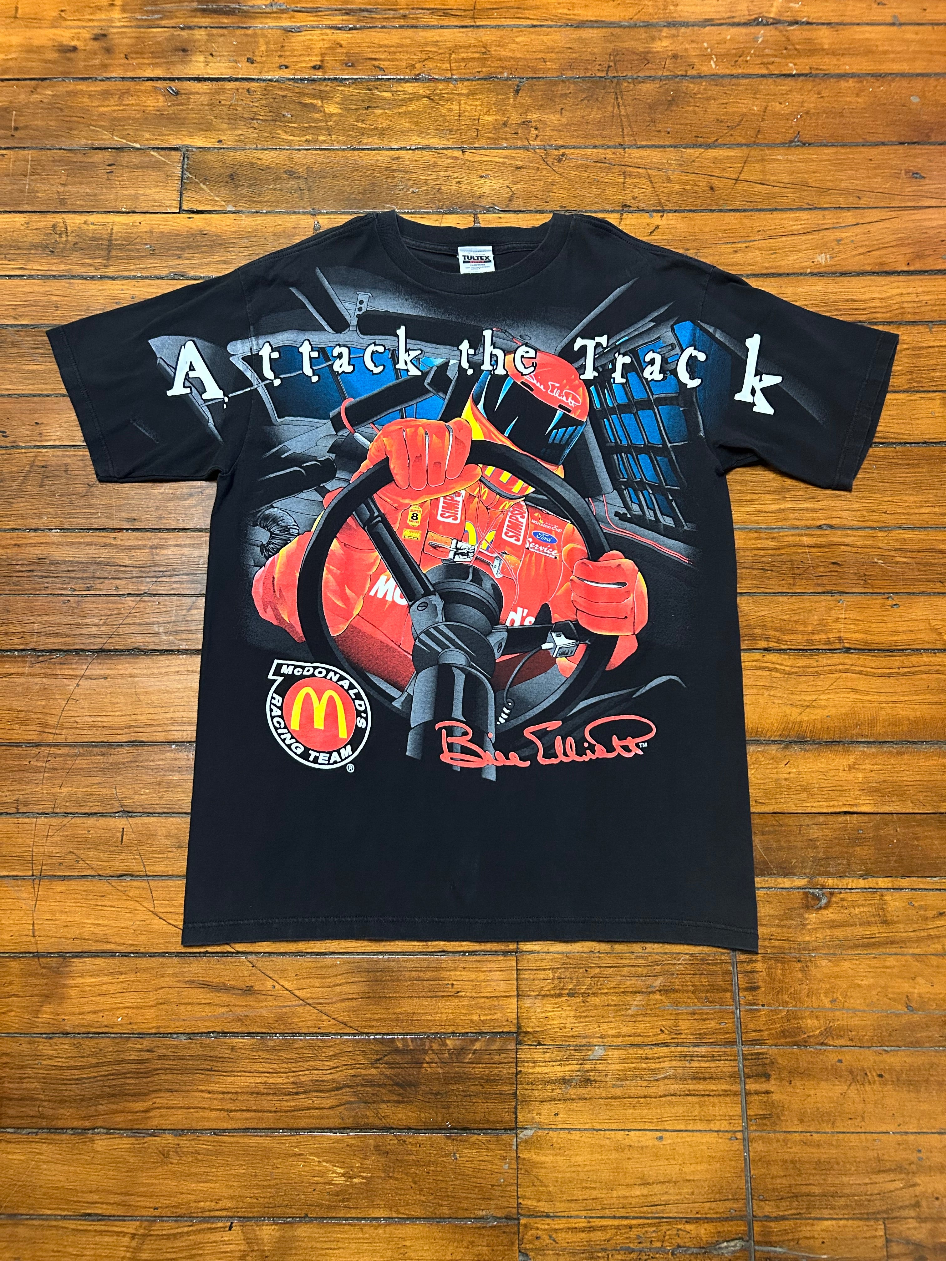 Bill Elliott NASCAR McDonalds Vintage T-Shirt