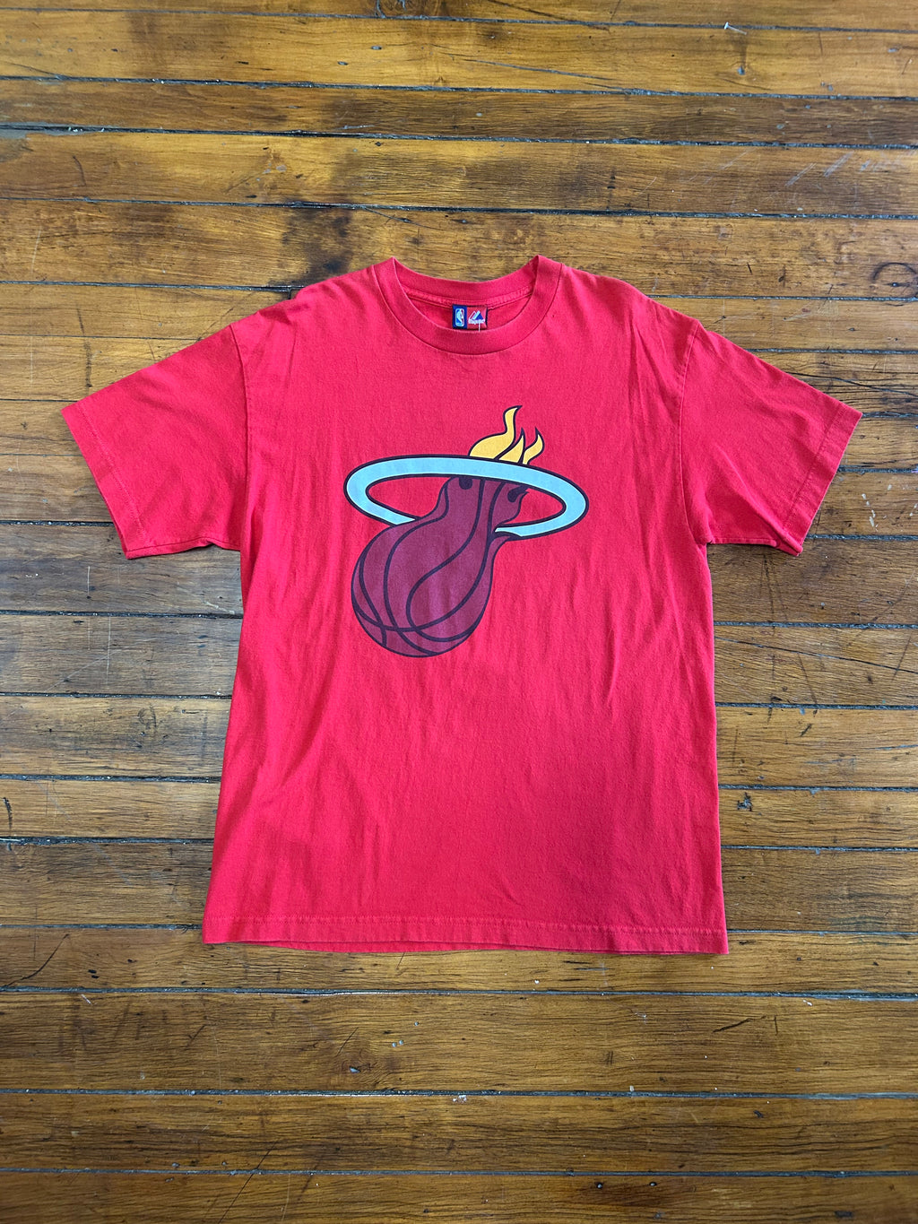 Miami Heat LeBron James #6 T-Shirt NBA Majestic