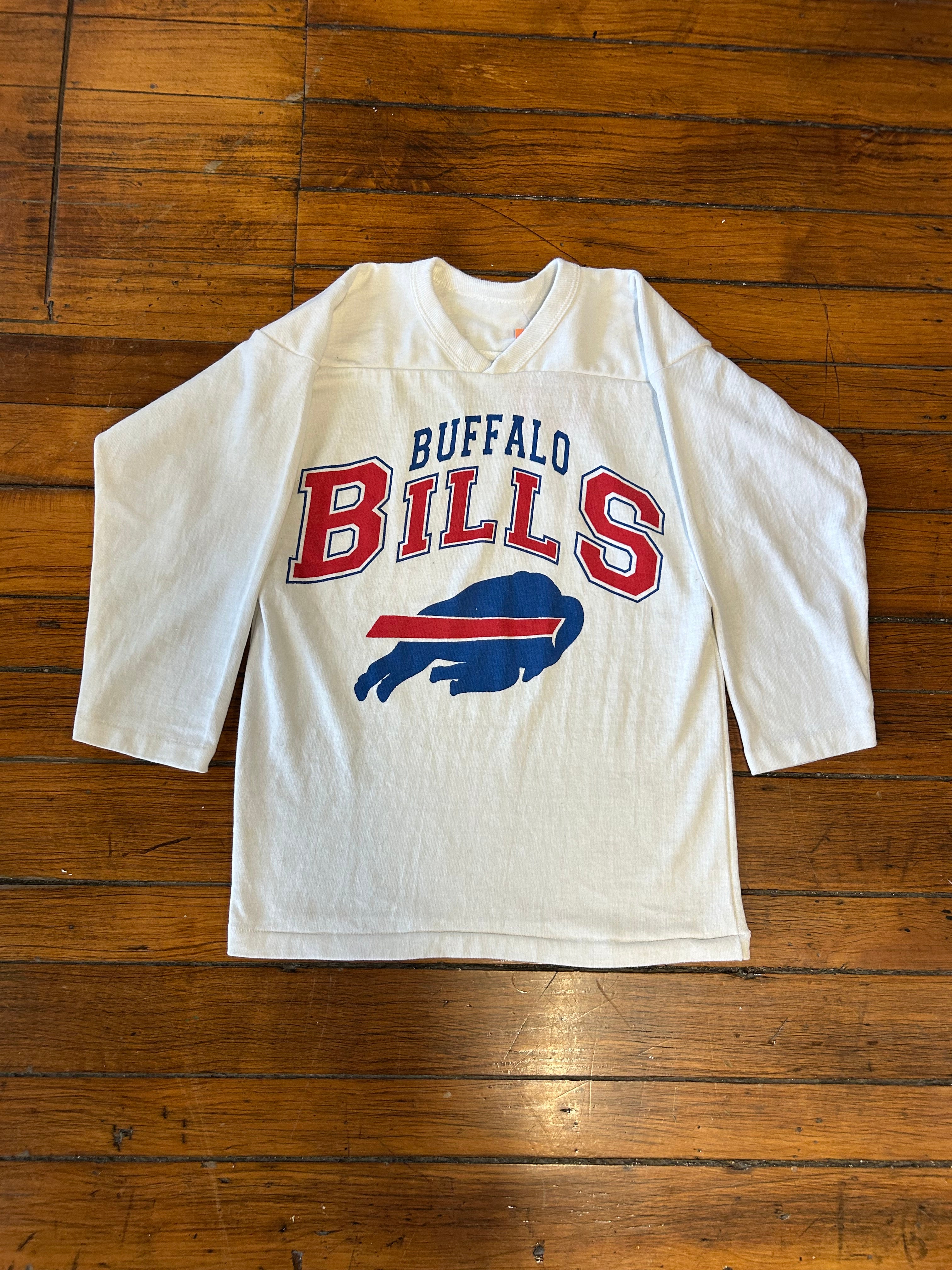 Buffalo Bills Vintage 3/4 Length Sleeve Shirt 90s