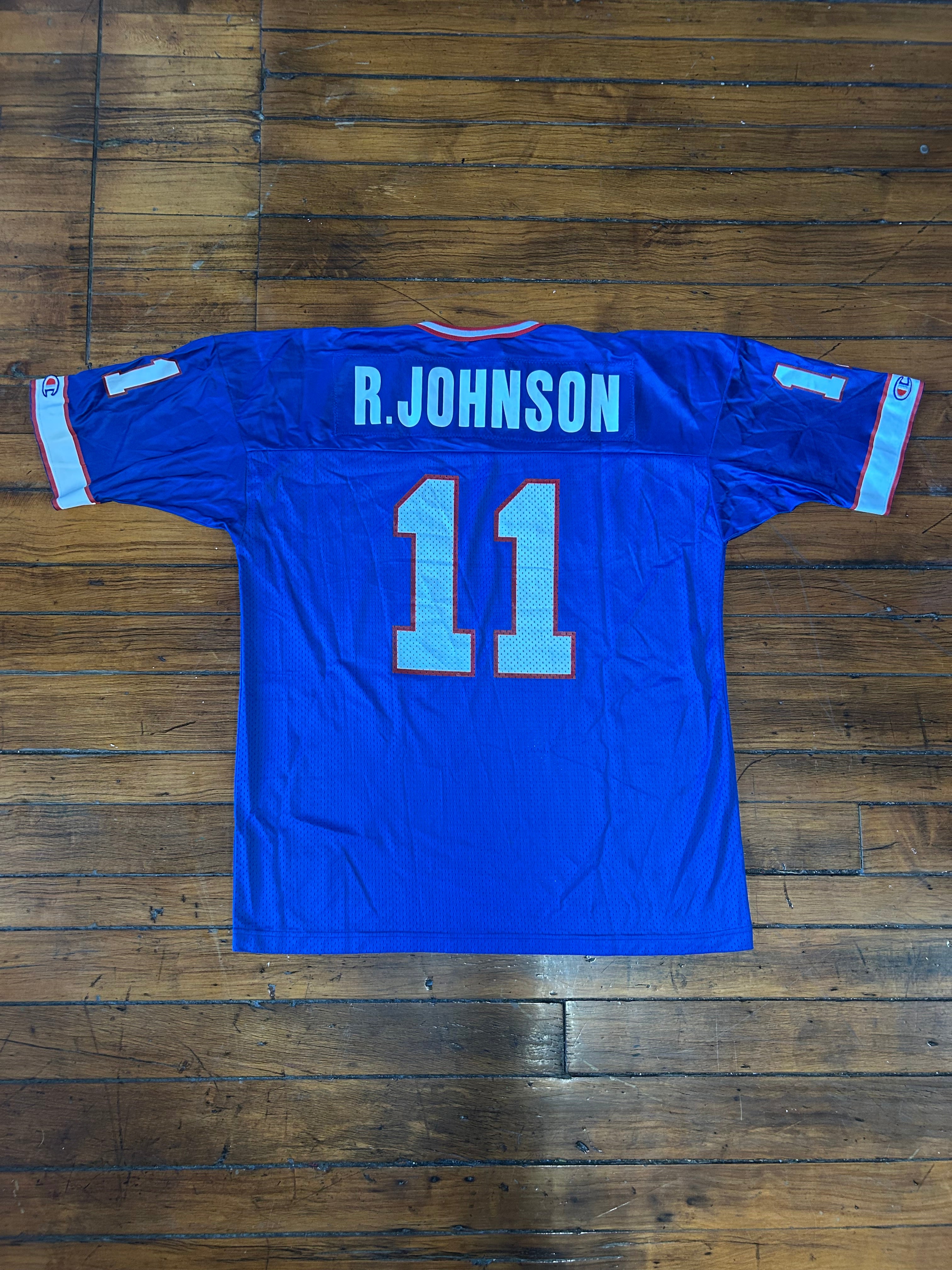Buffalo Bills #11 Rob Johnson 90s Champion Jersey Men’s