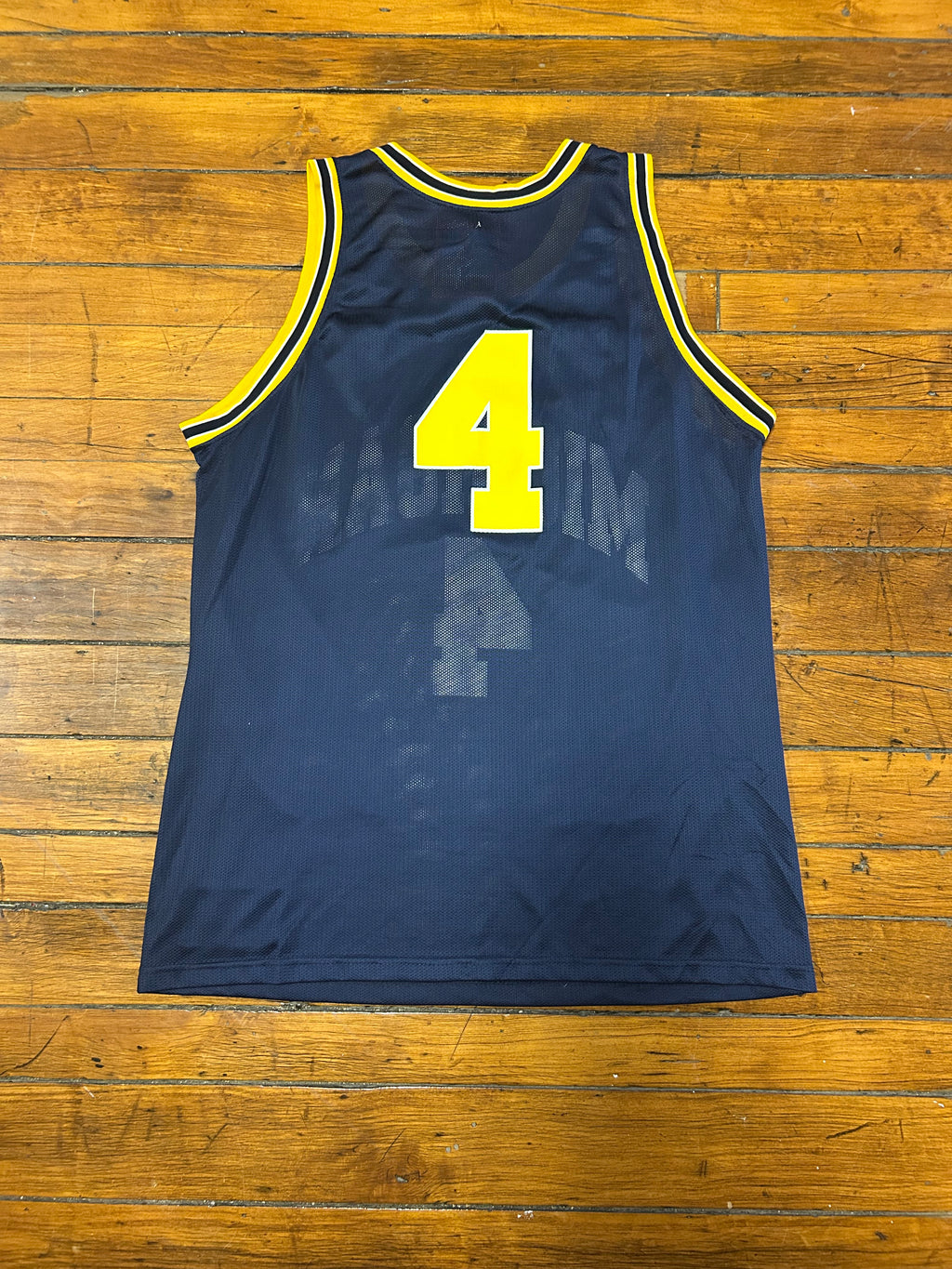 Michigan Wolverines University Basketball Jersey #4 Champion 90s