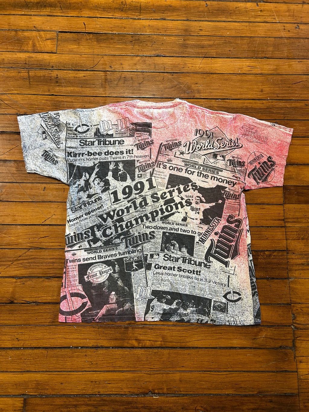 Vintage Minnesota Twins MLB All Over Print T-Shirt Jeerzes
