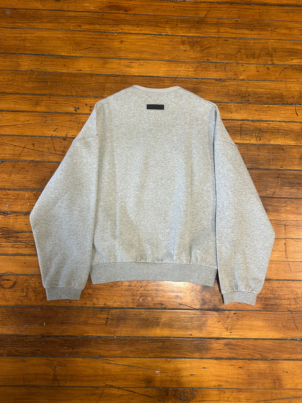 Essentials Fear Of God Dark Heather Oatmeal Pullover Crewneck
