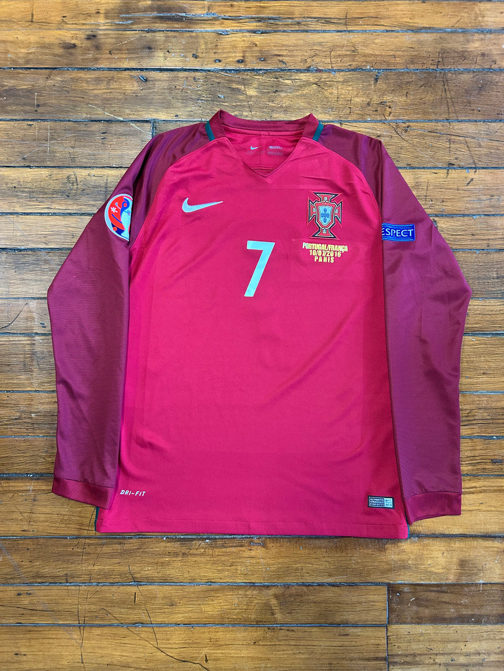 Nike Portugal Christiano Ronaldo #7 Knit 2016 Euro Final