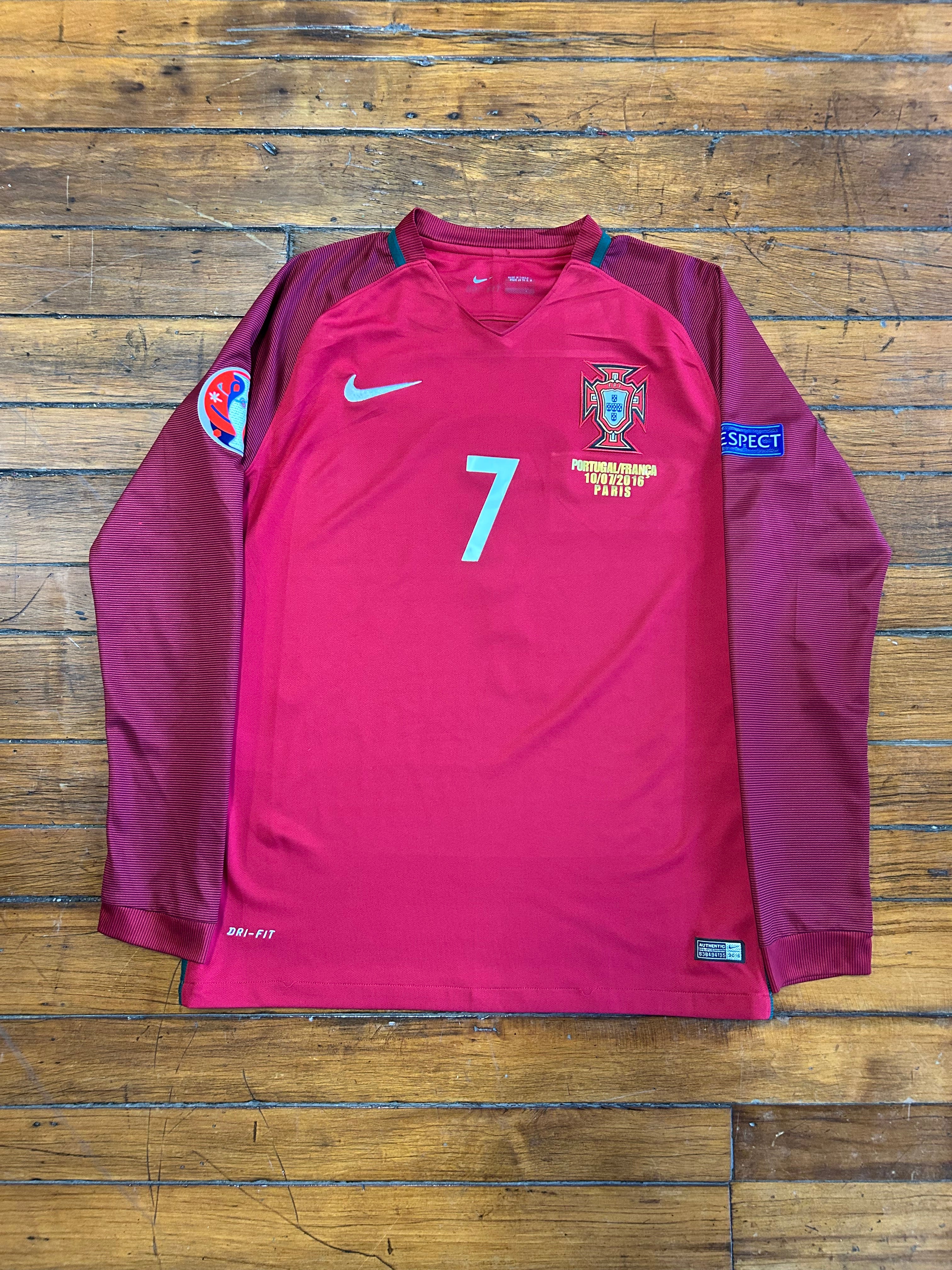 Nike Portugal Christiano Ronaldo #7 Knit 2016 Euro Final