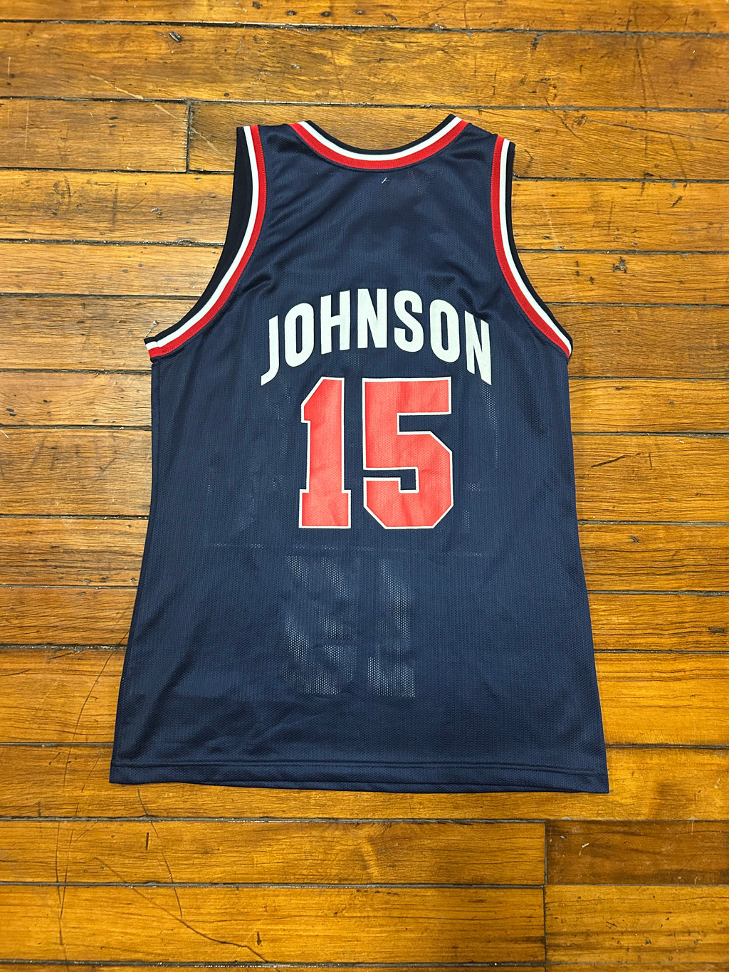 Vintage Magic Johnson USA Olympic Basketball Jersey #15 Champion