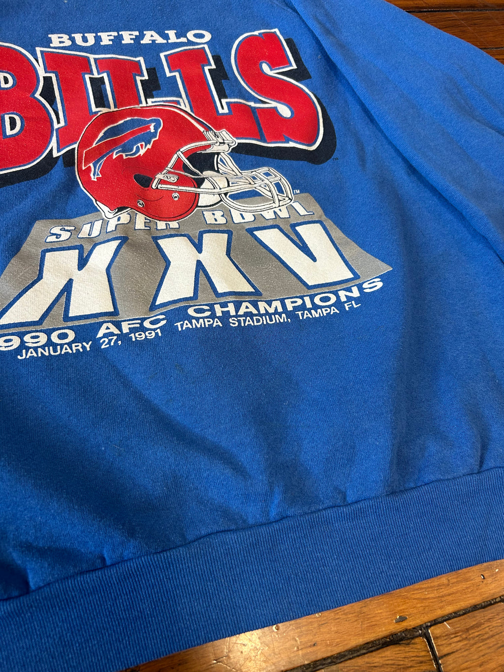 Buffalo Bills 1990 AFC Champs “SB XXV” Crewneck Adult