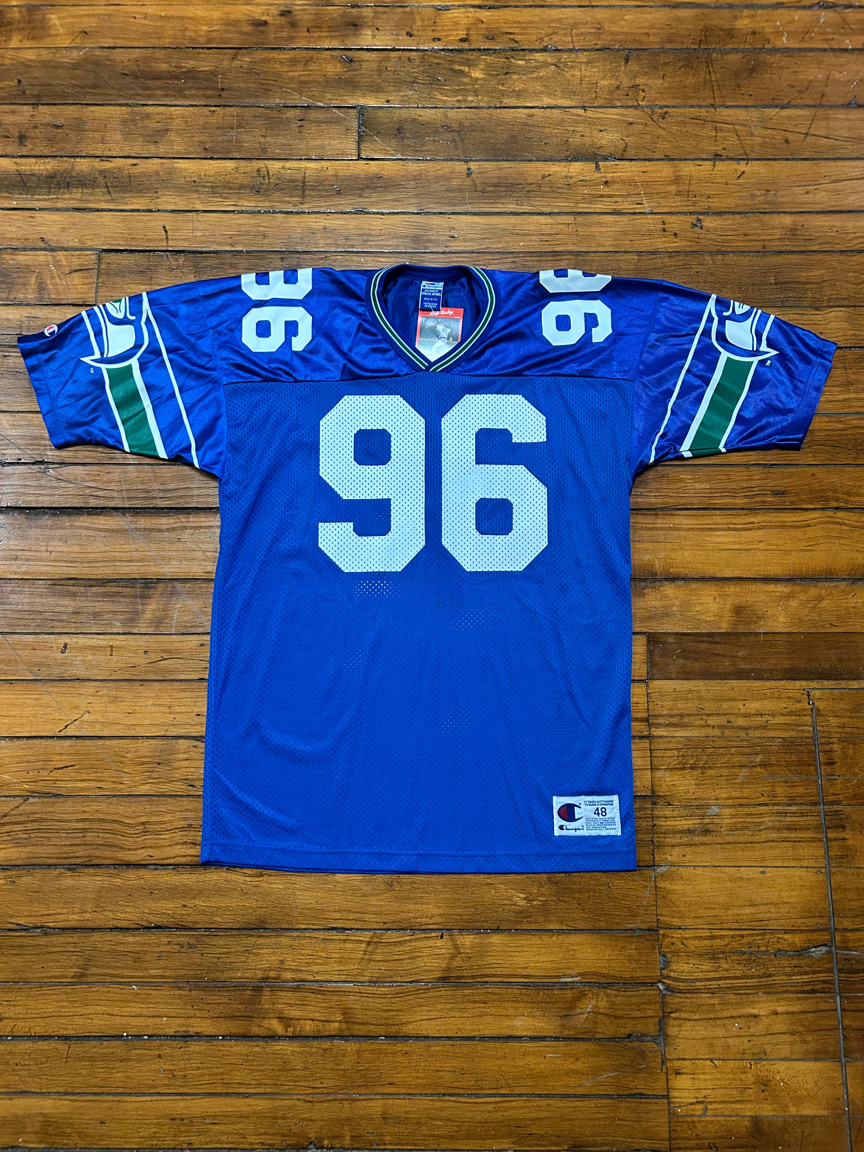 Seattle Seahawks Cortez Kennedy Vintage Champion 90s Jersey