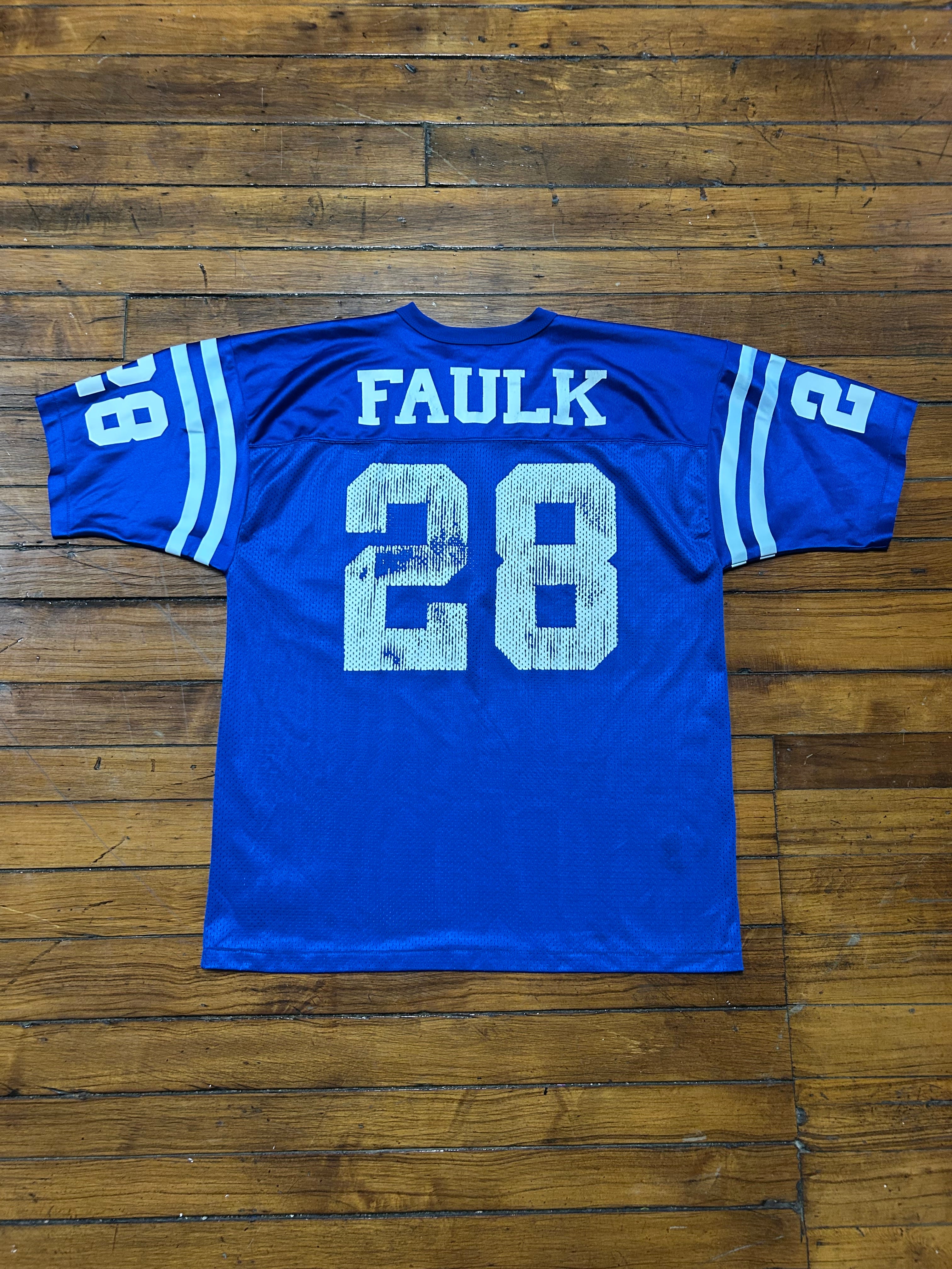 Indianapolis Colts Marshall Faulk #28 Jersey Logo Athletic