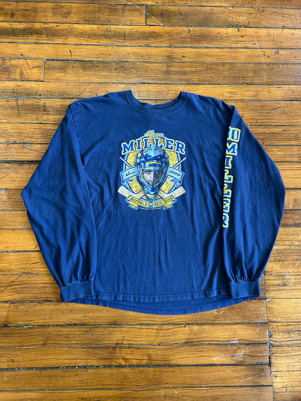 Buffalo Sabres Ryan Miller #30 NHL “Goalie Mask” Longsleeve