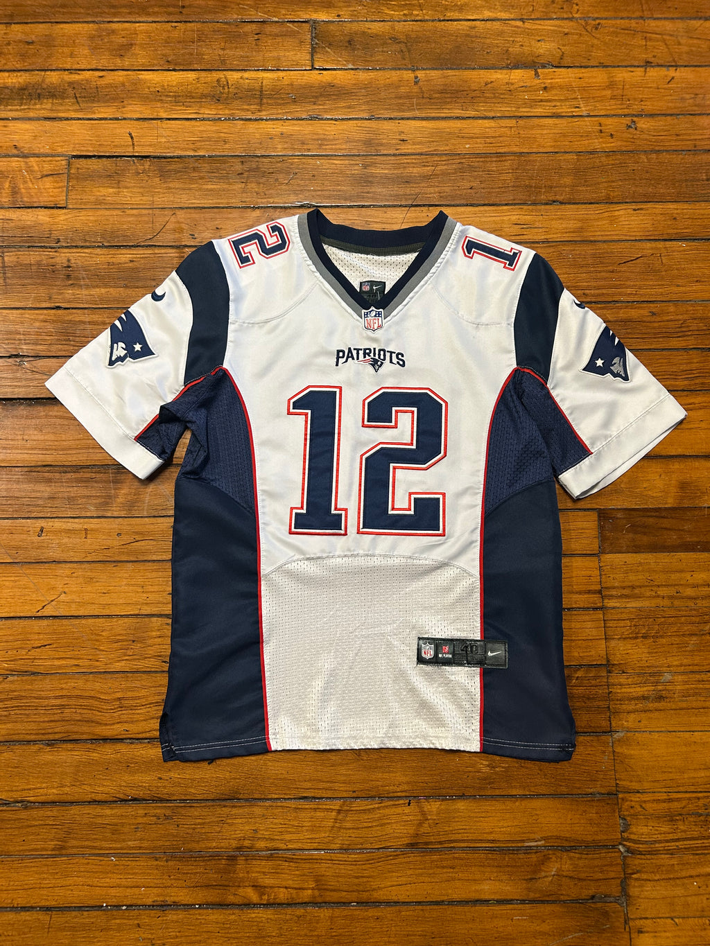 New England Patriots Nike Tom Brady #12 Jersey White