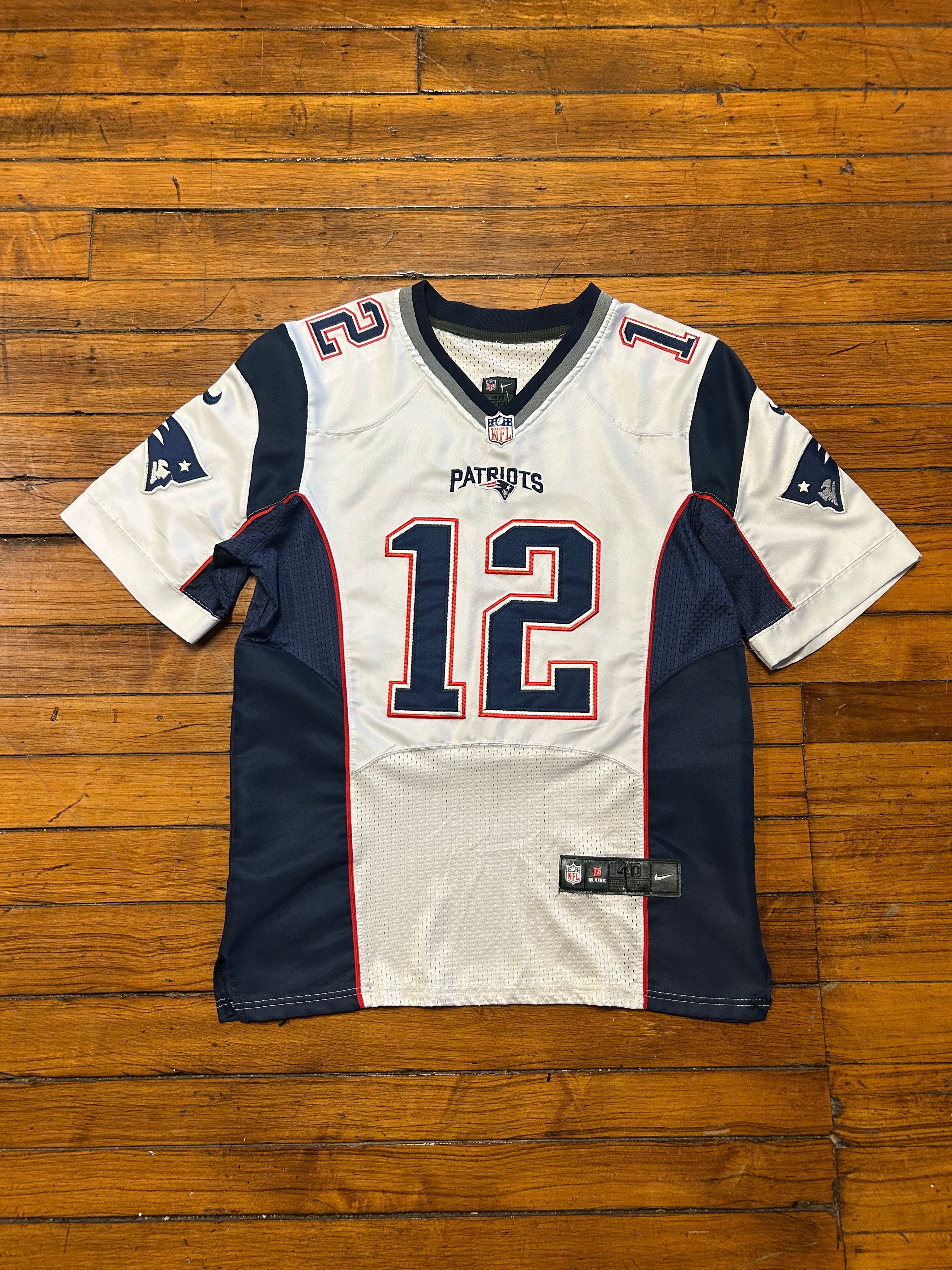 New England Patriots Nike Tom Brady #12 Jersey White