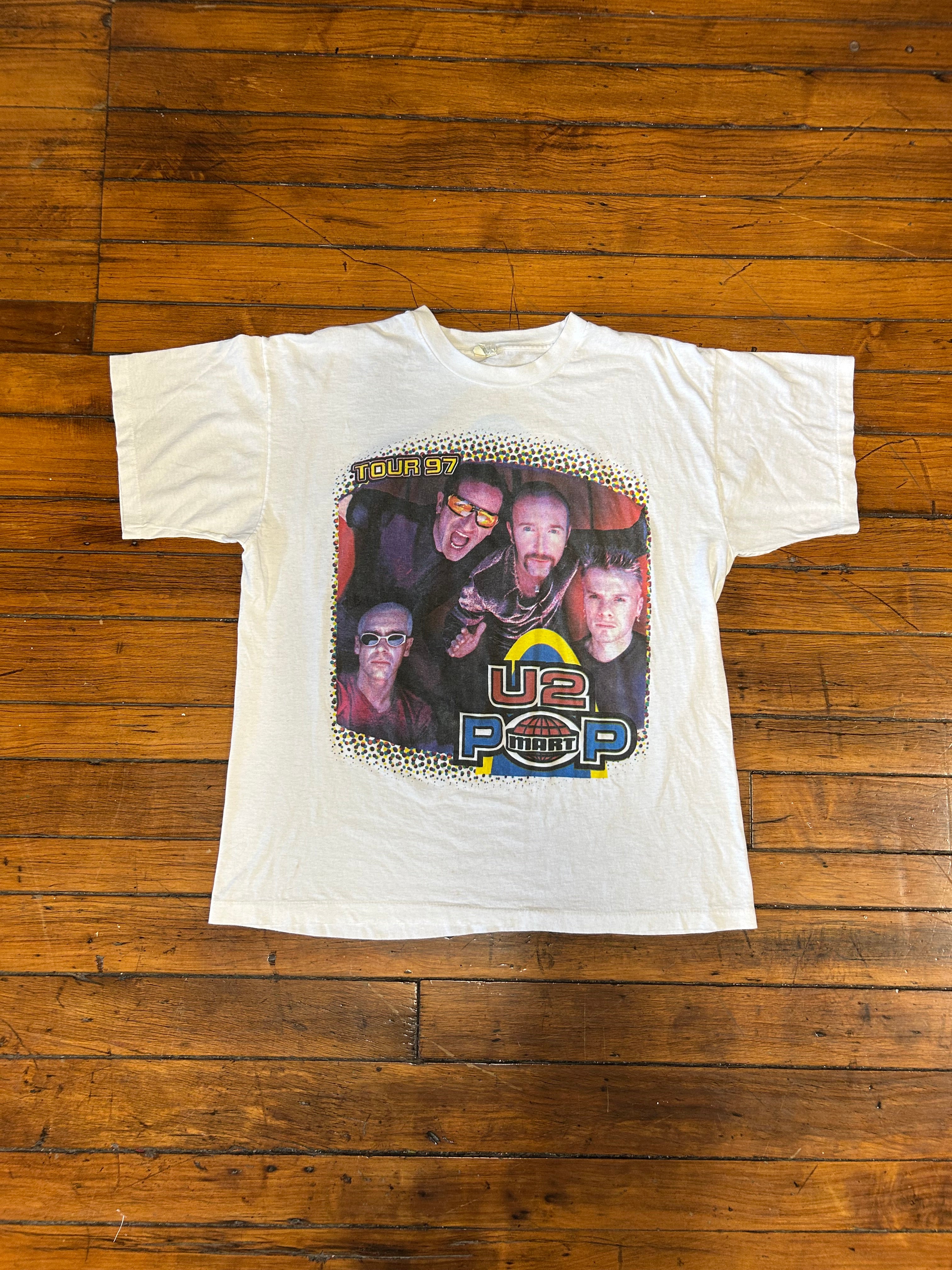 Vintage 1997 U2 Band T-Shirt Single Stitch Adult