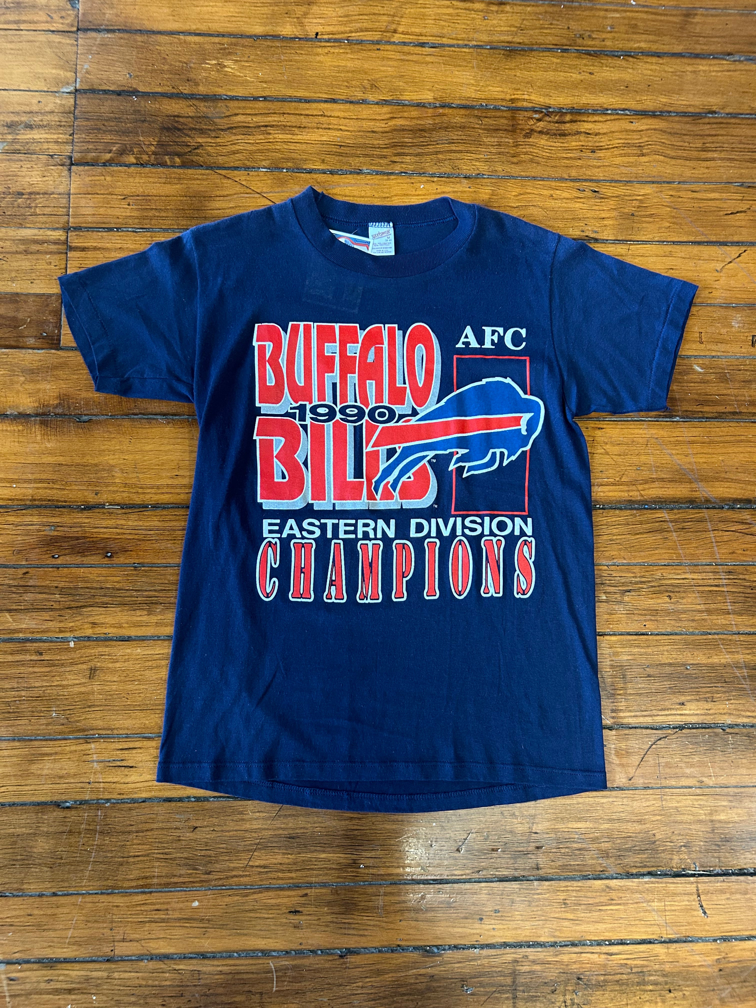 1990 Buffalo Bills AFC Champions Vintage T-Shirt