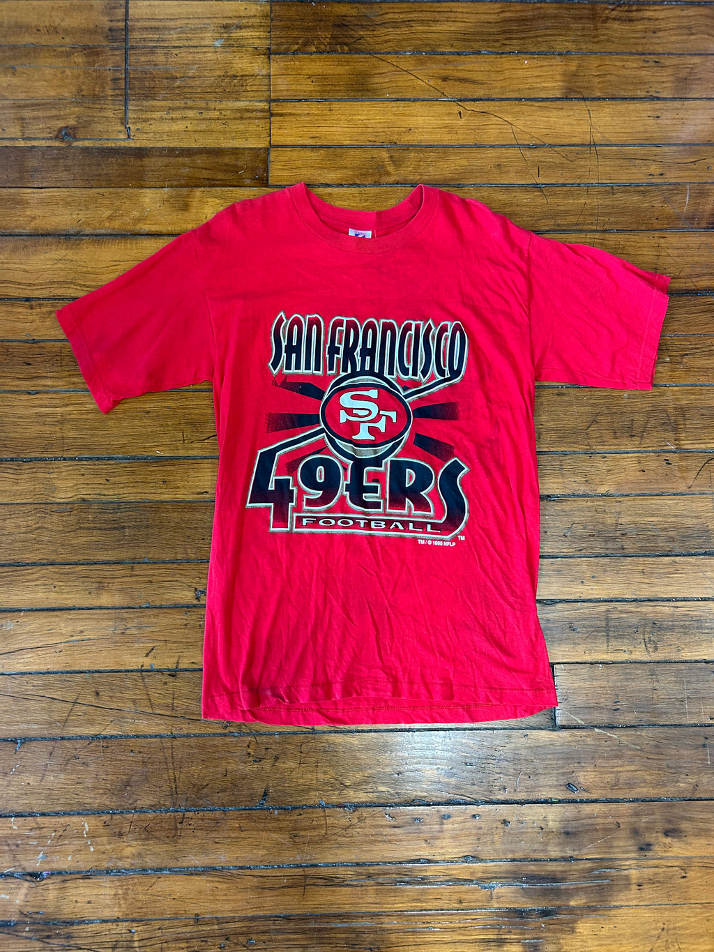 San Francisco 49ers Football LOGO 7 Vintage Short Sleeve T-Shirt