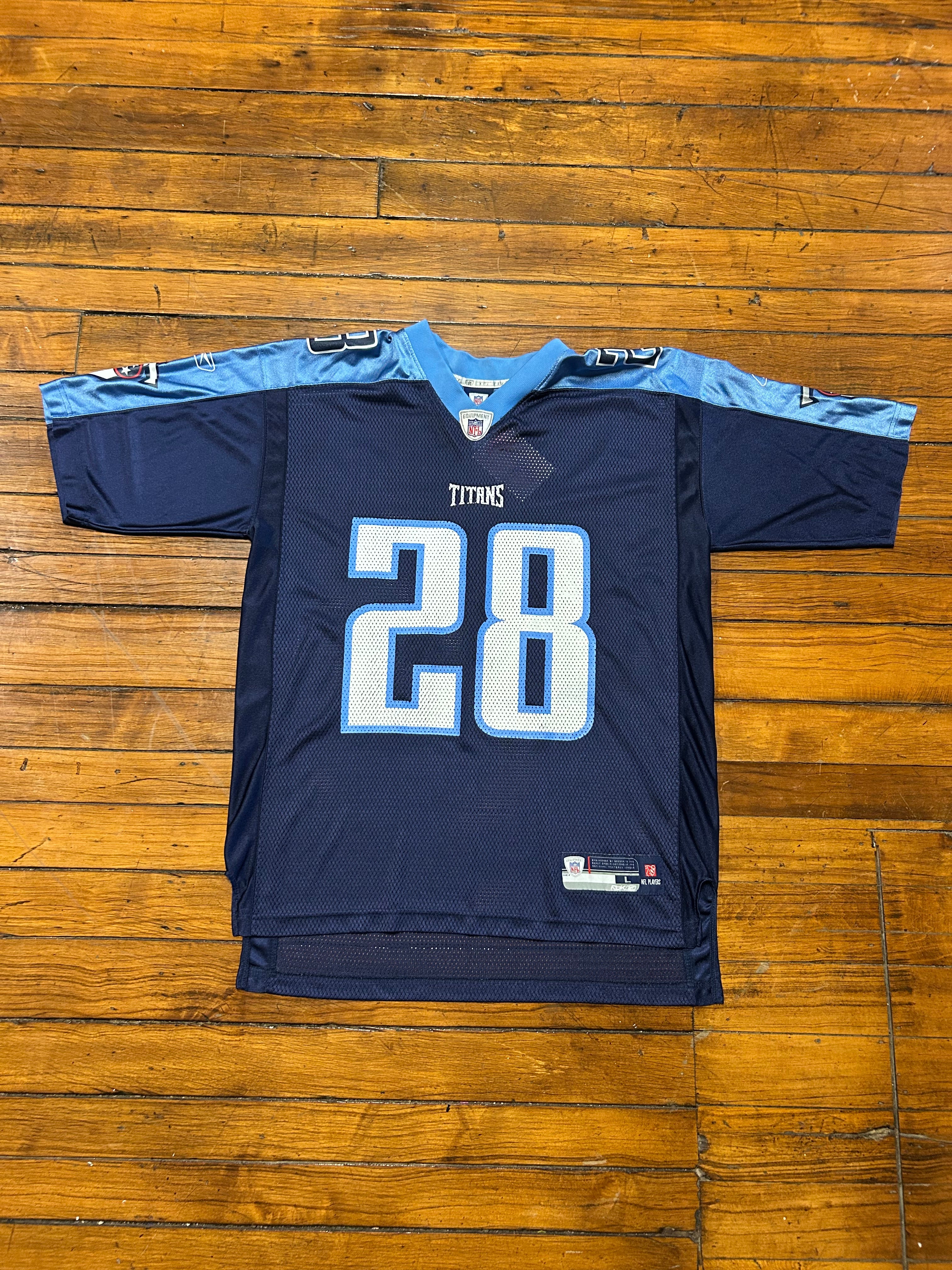 Tennessee Titans Chris Johnson #28 Reebok Jersey Retro