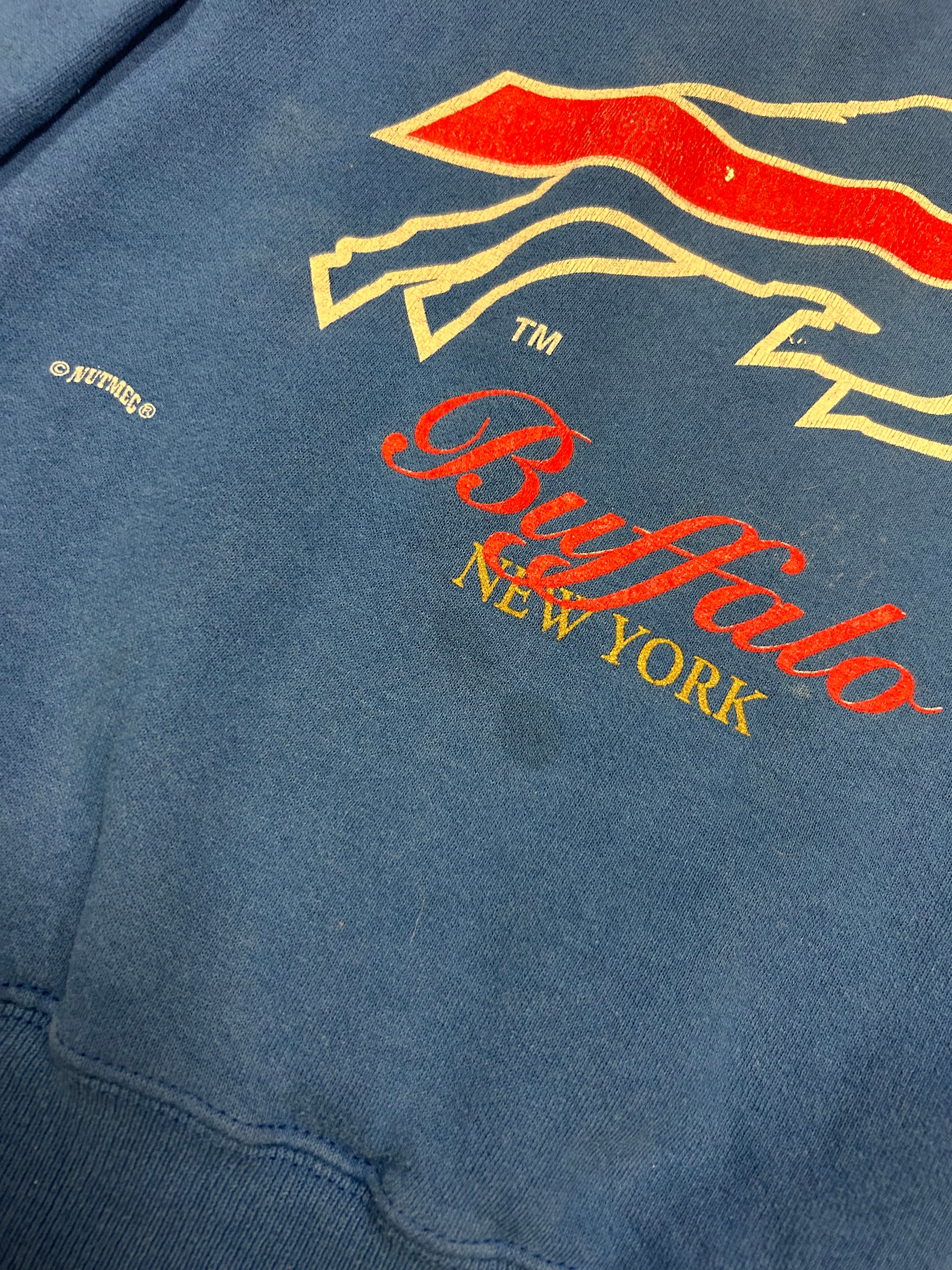 Buffalo Bills Nutmeg Vintage Crewneck 90s Adult