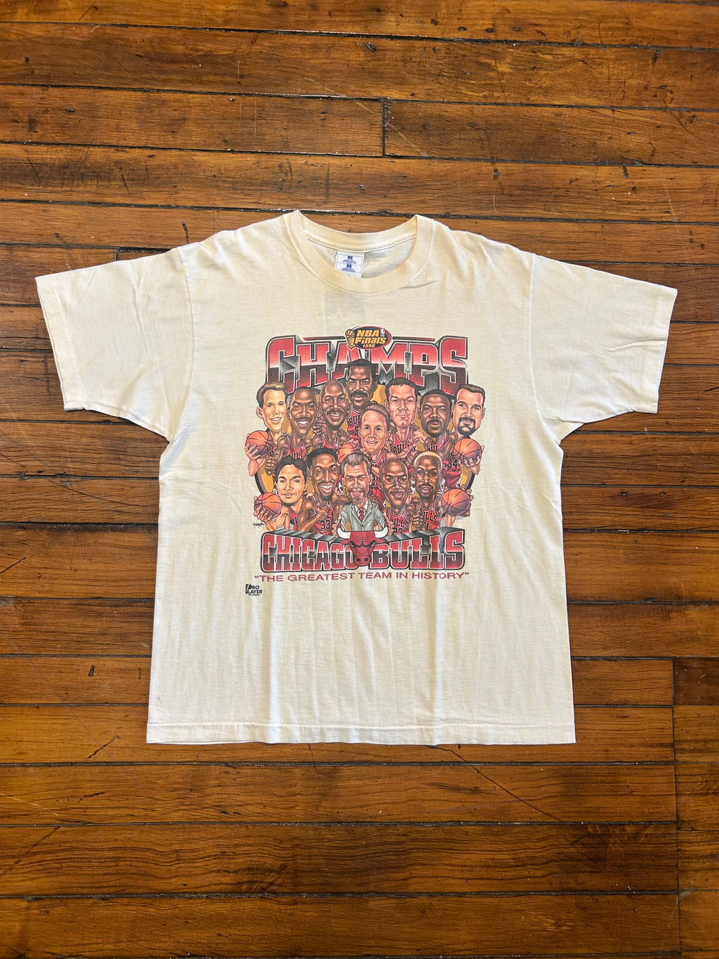 Chicago Bulls ‘96 NBA Finals Vintage Pro Player T-Shirt
