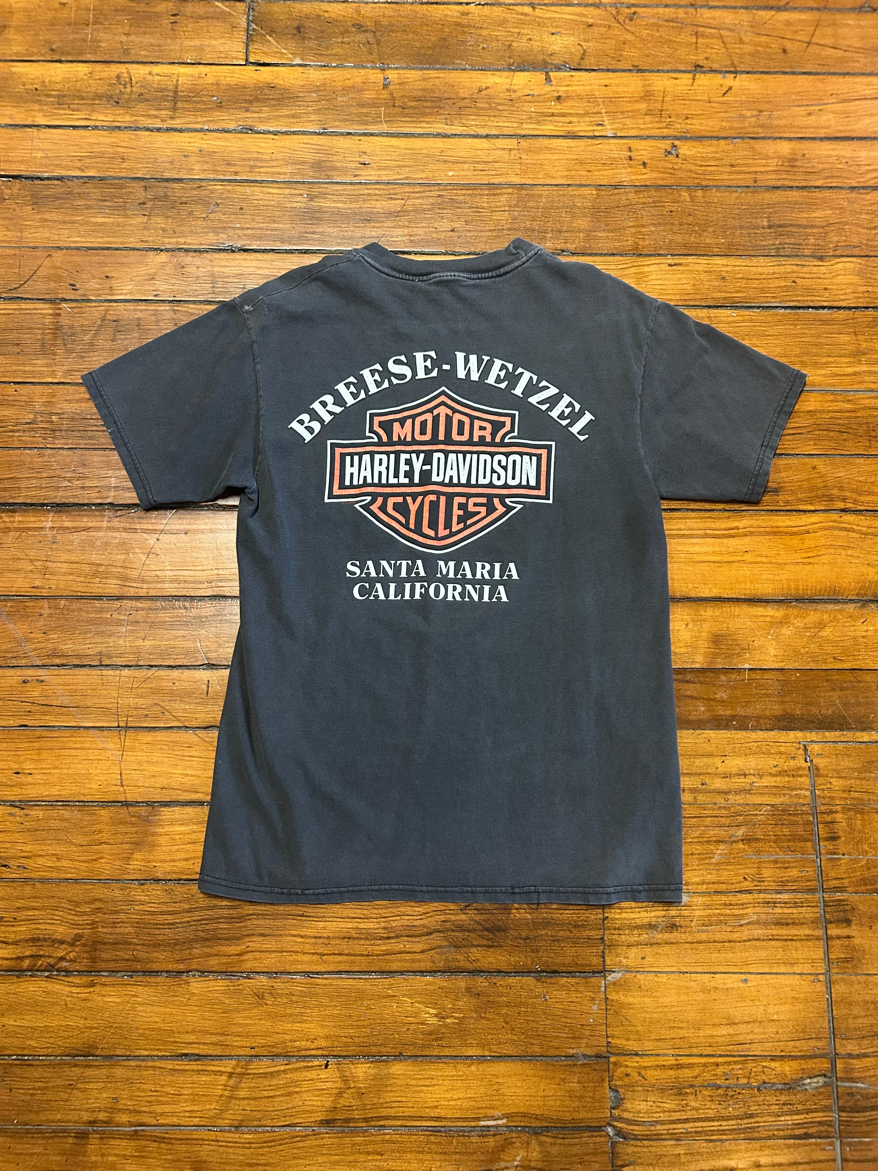 Harley Davidson Motorcycles “Santa Maria” Vintage T-Shirt