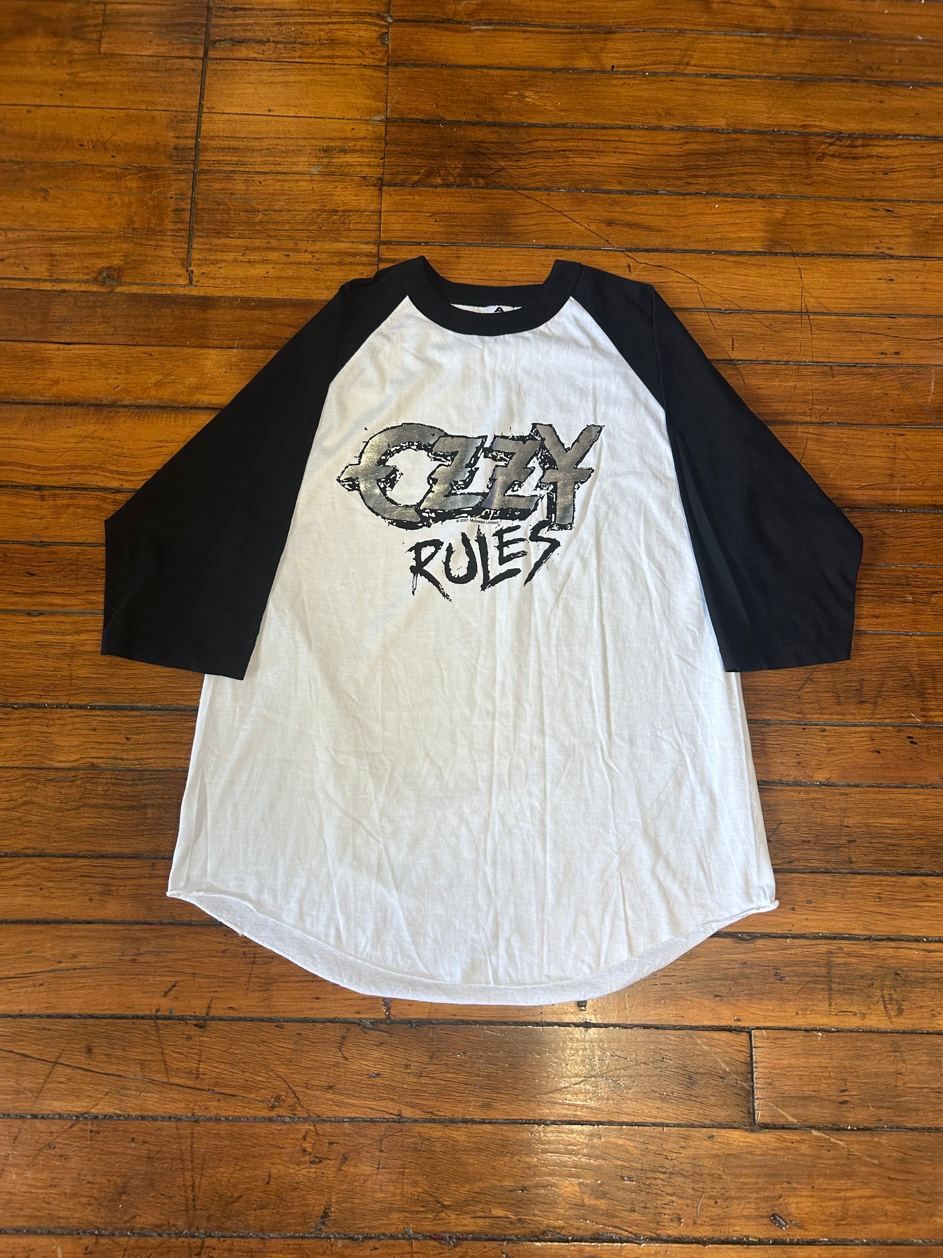 Ozzy Ozbourne 2001 Vintage 1/2 Length Short Sleeve Shirt